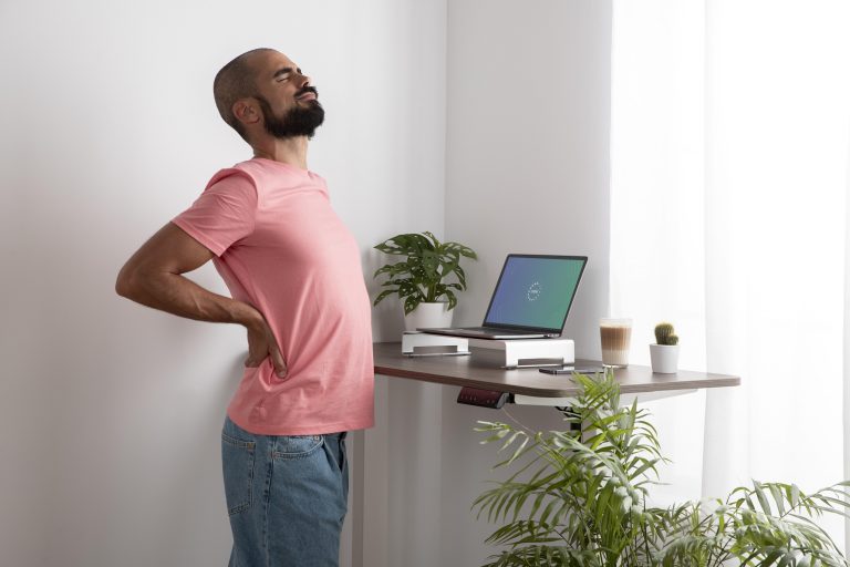 man with back pain